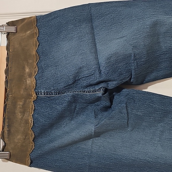 Angels Y2K Low Rise Flare Jeans w Built-In Belt Size 7 - Picture 5 of 6